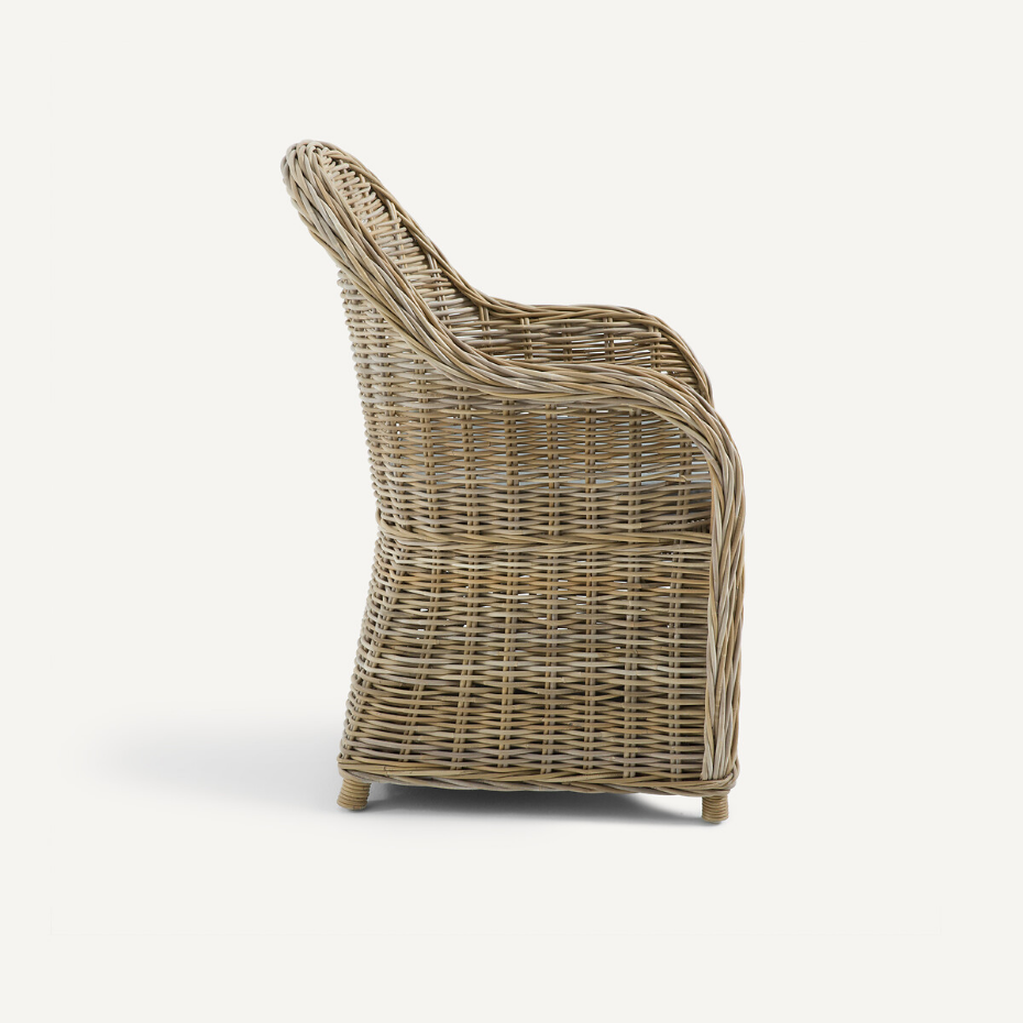 Fauteuil de jardin tressé, Elmer