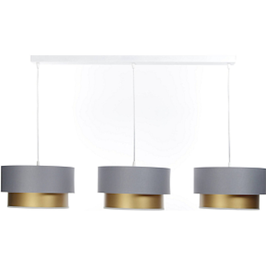 Suspension rectangulaire en PVC effet satiné Duo ellegant