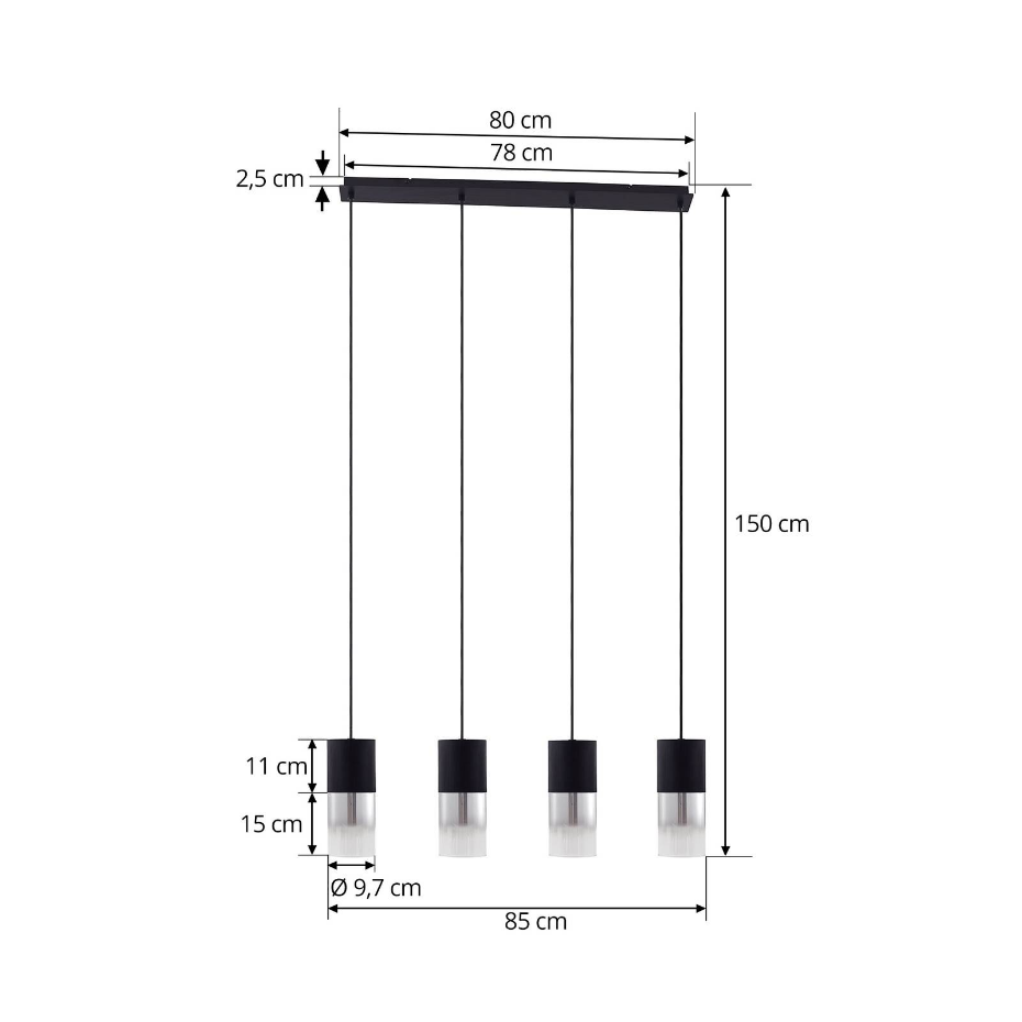 Suspension en verre moderne, Svante