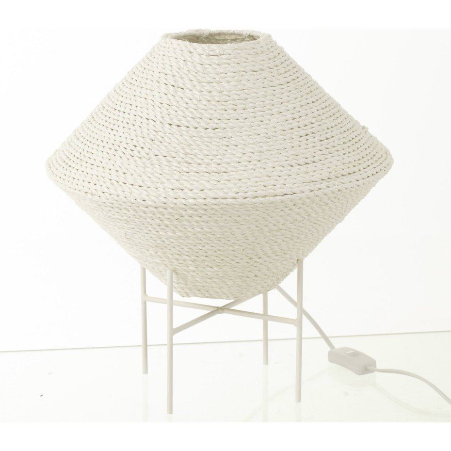 Suspension ronde en raphia forme soucoupe