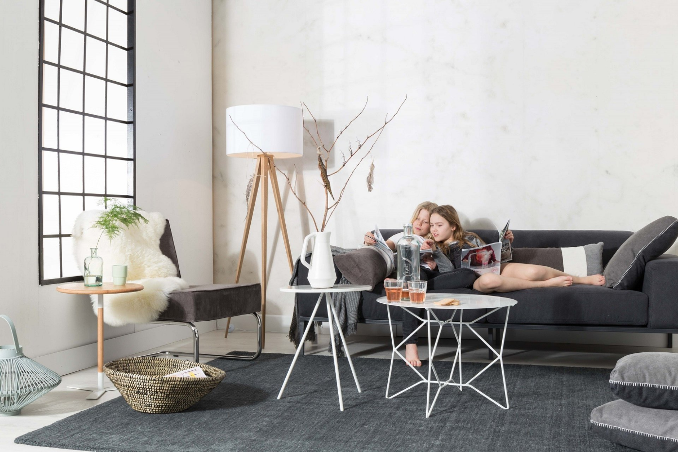 Lampadaire design en bois scandinave, TRIPOD WOOD