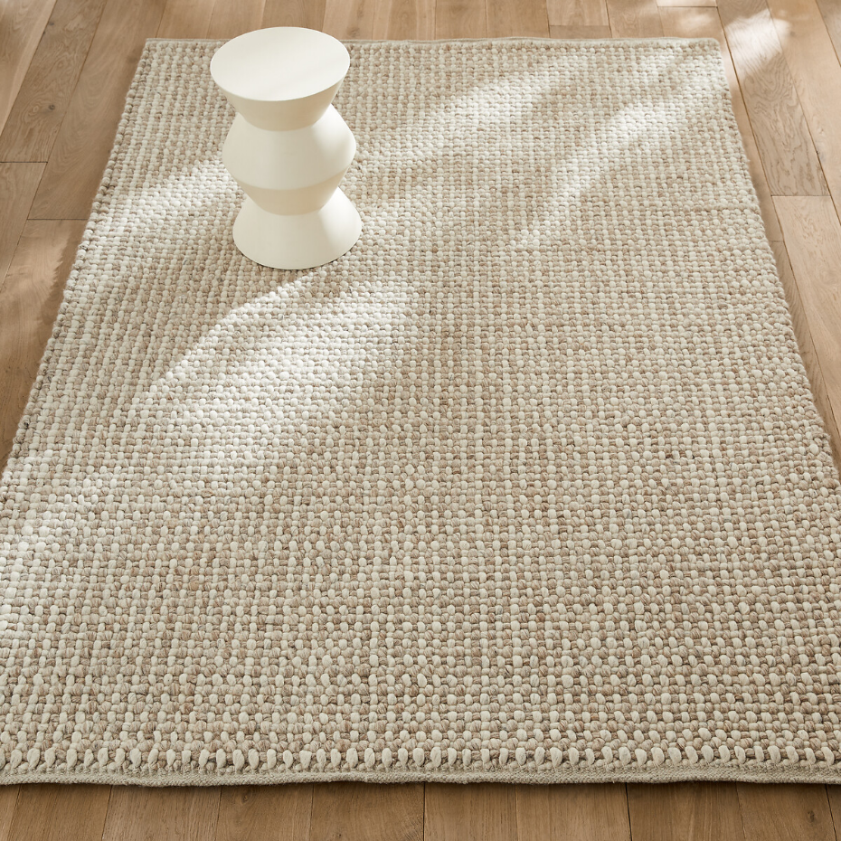 Tapis épais pure laine, tissé main, Nisha