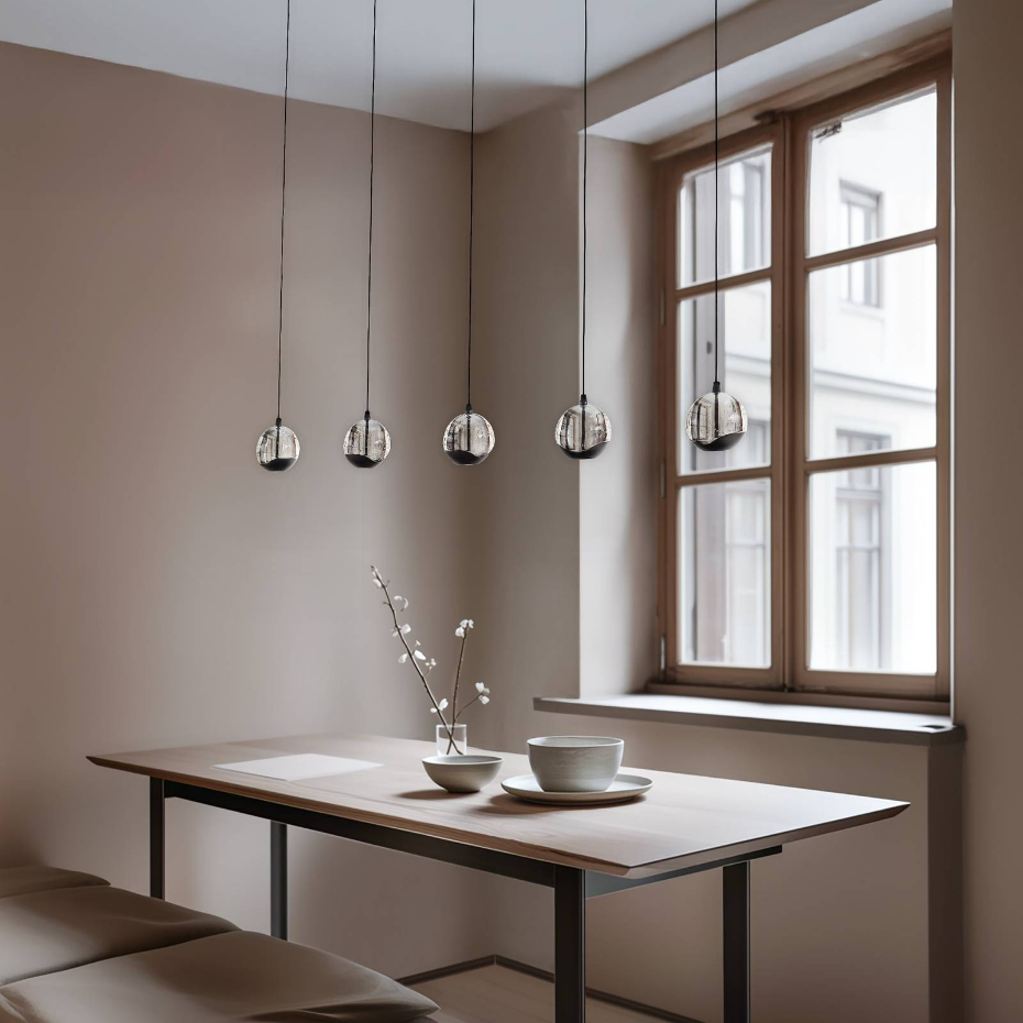 Suspension en verre moderneLED, Hayley