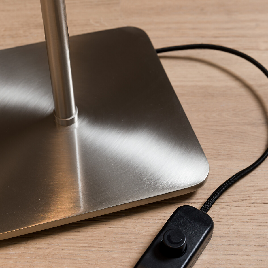 Lampadaire spots finition nickel satiné, Girevole