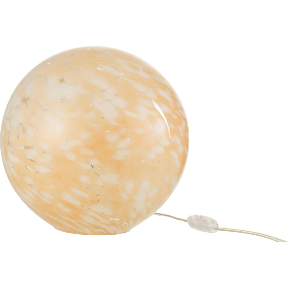 Lampe de salon ronde en verre ovale
