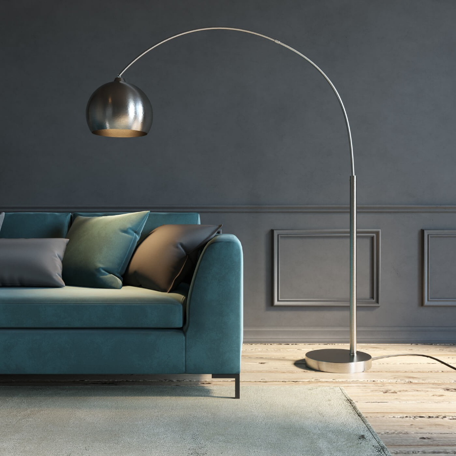 Lampadaire en acier, LOUNGE