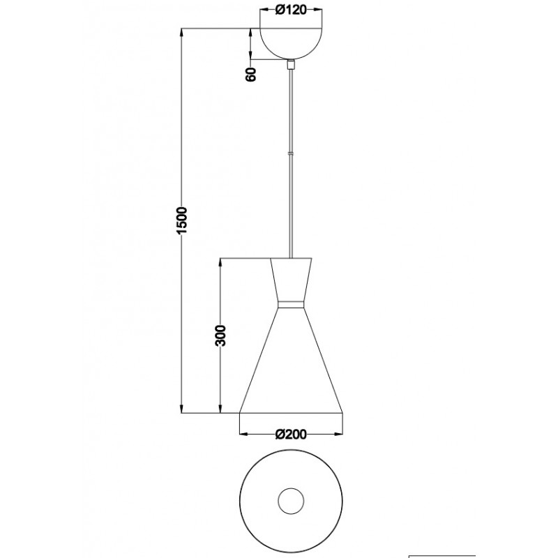 Suspension en métal design, D.20 , ENZO