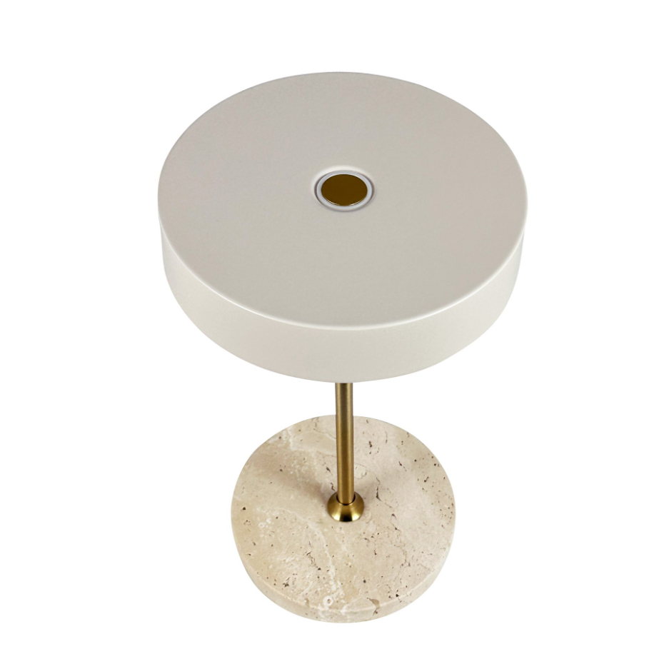 Lampe à poser LED MOONLIGHT noir, marbre