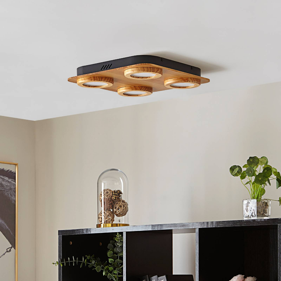 Plafonnier en bois traditionnelleLED, Joren