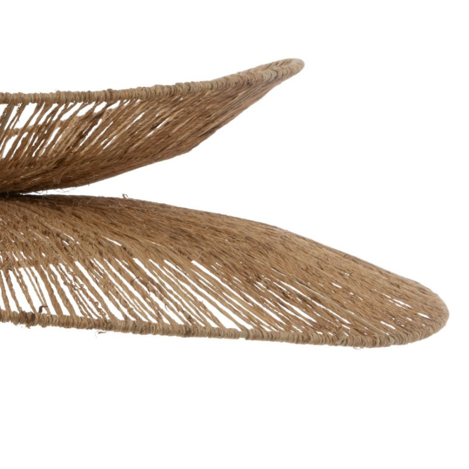 Suspension Diam 69.5  Métal Et Jute Beige