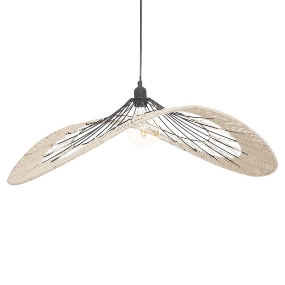 Suspension Métal Filaire Cosy Noir Naturel D75
