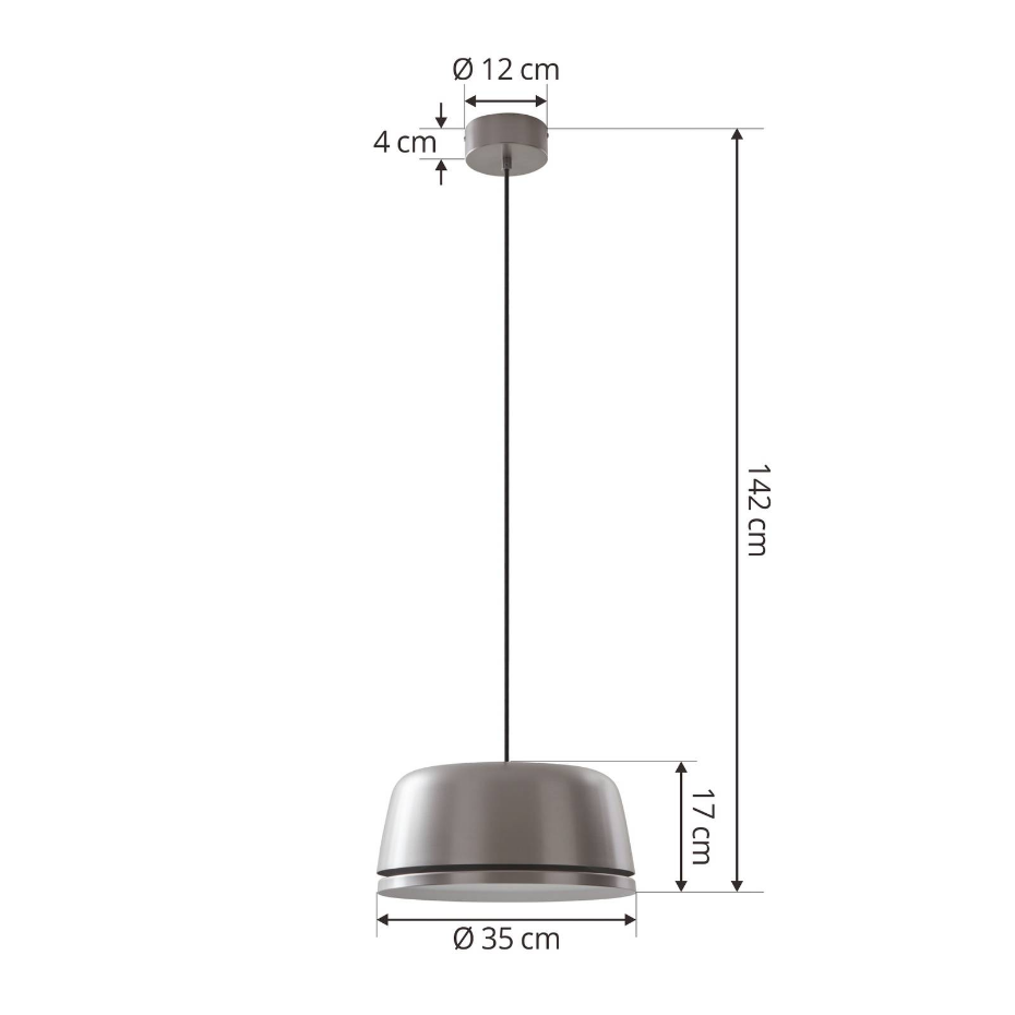 Suspension en aluminium designLED, Faelinor