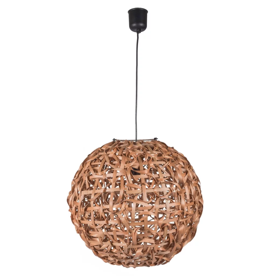 Suspension ronde en bambou torssadé BOLA