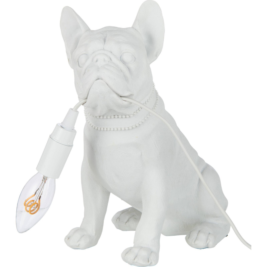 Lampe décorative bulldog en résine style moderne