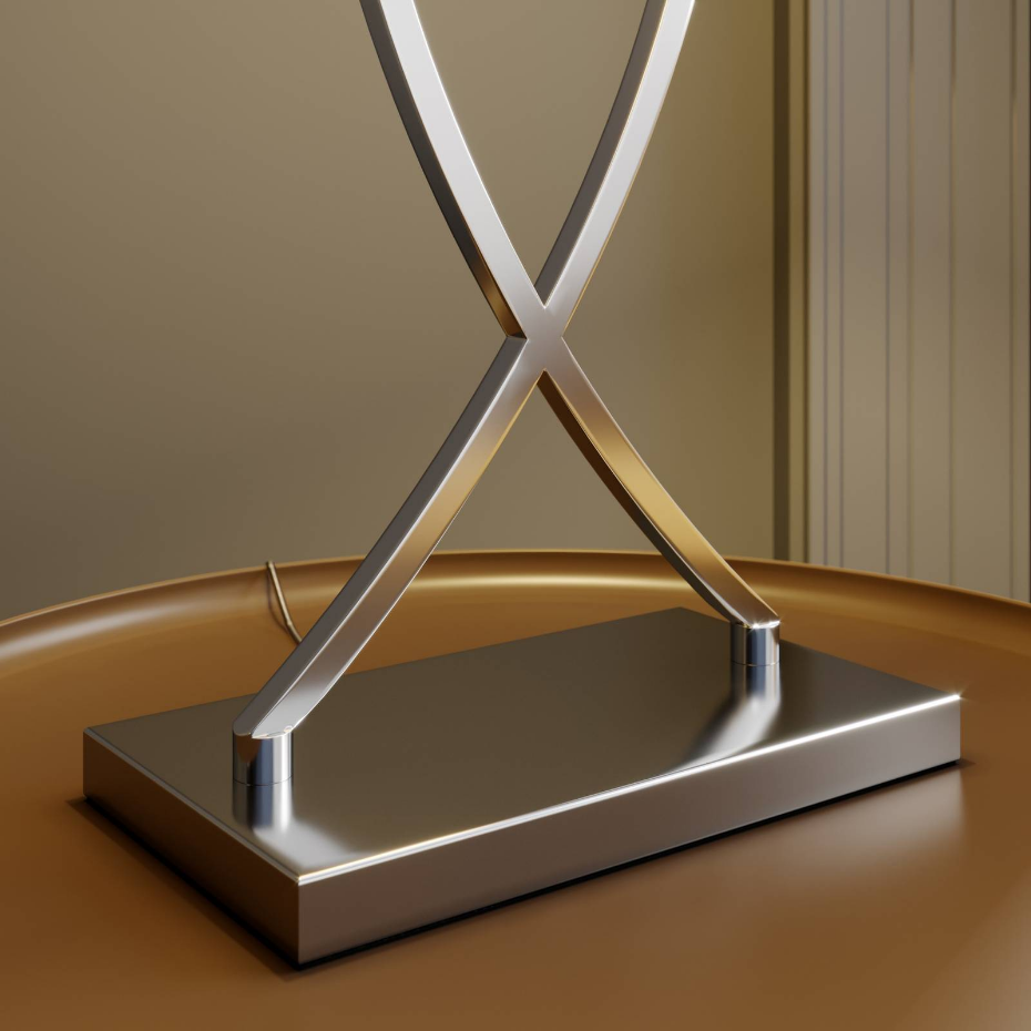 Lampe à poser en métal moderne, Evaine