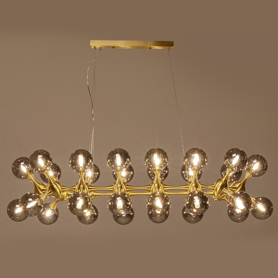 Suspension 28 abat-jours en verre, ATOMIC BALLS
