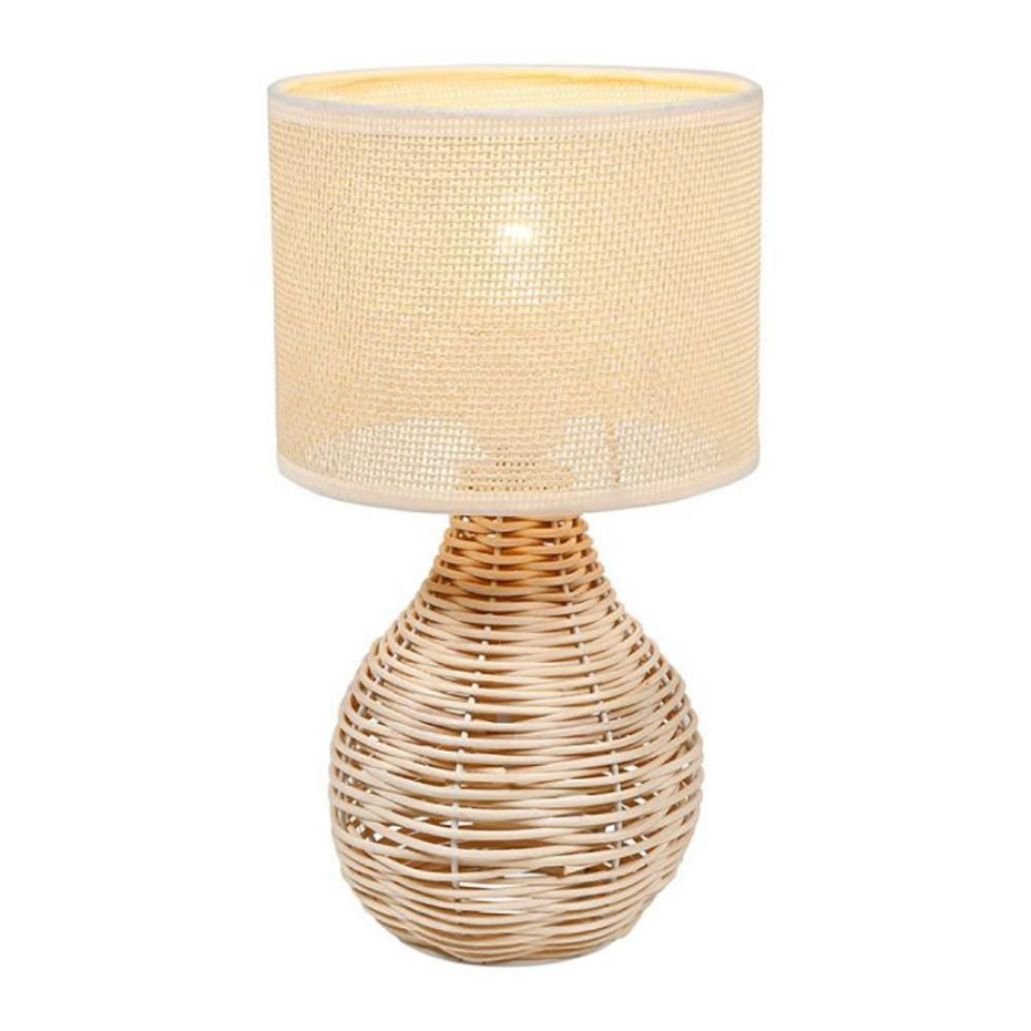 Lampe rotin abat-jour naturel