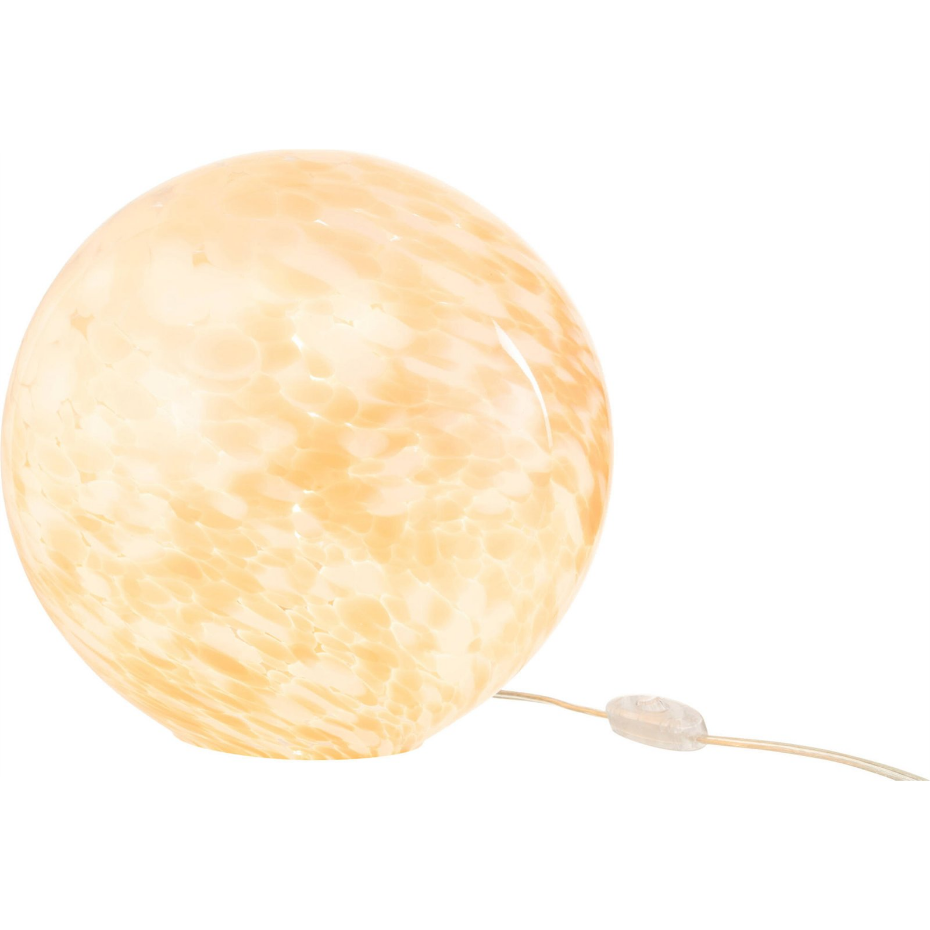 Lampe de salon ronde en verre ovale