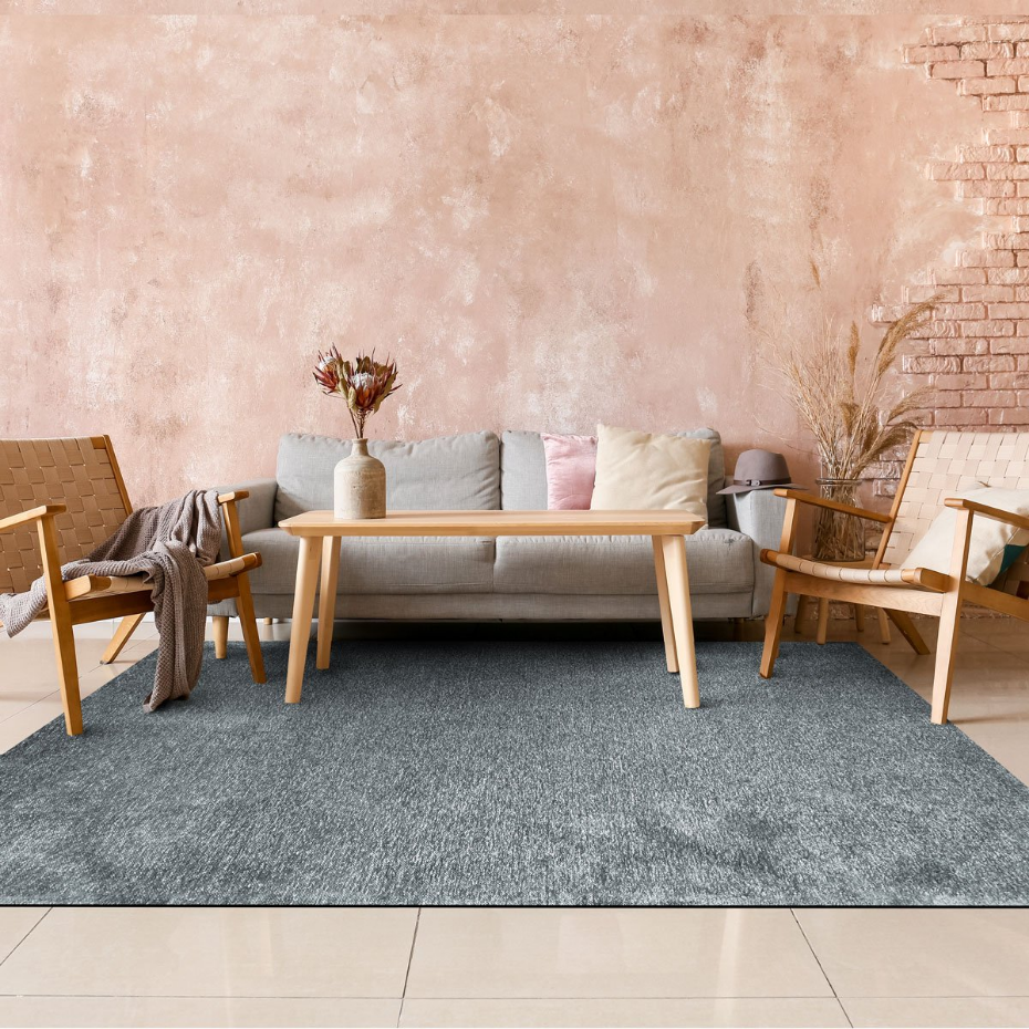 Tapis salon lumineux  rouillé SOLANCE