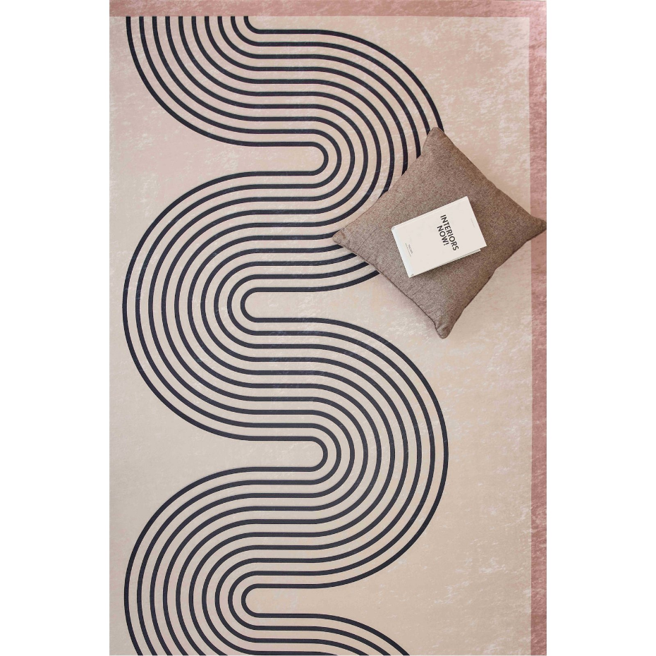 Tapis rectangulaire en polyester imprimé GREGE