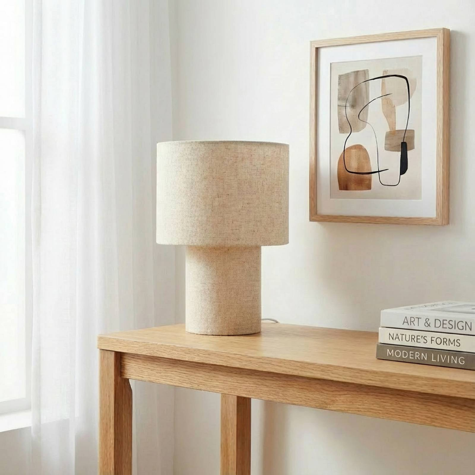Lampe à poser en textile scandinave, Elfie
