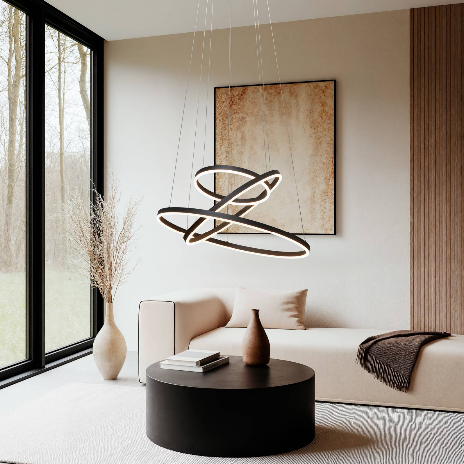 Suspension en métal moderneLED, Albiona