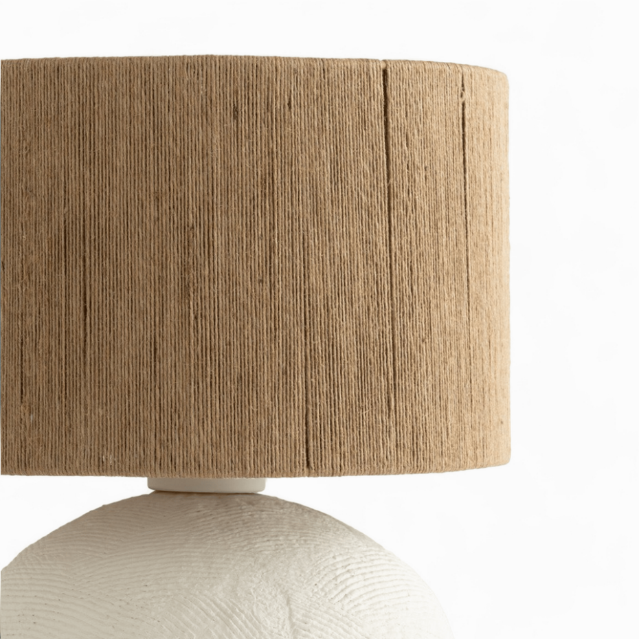 Lampe en jute et papier - NINA