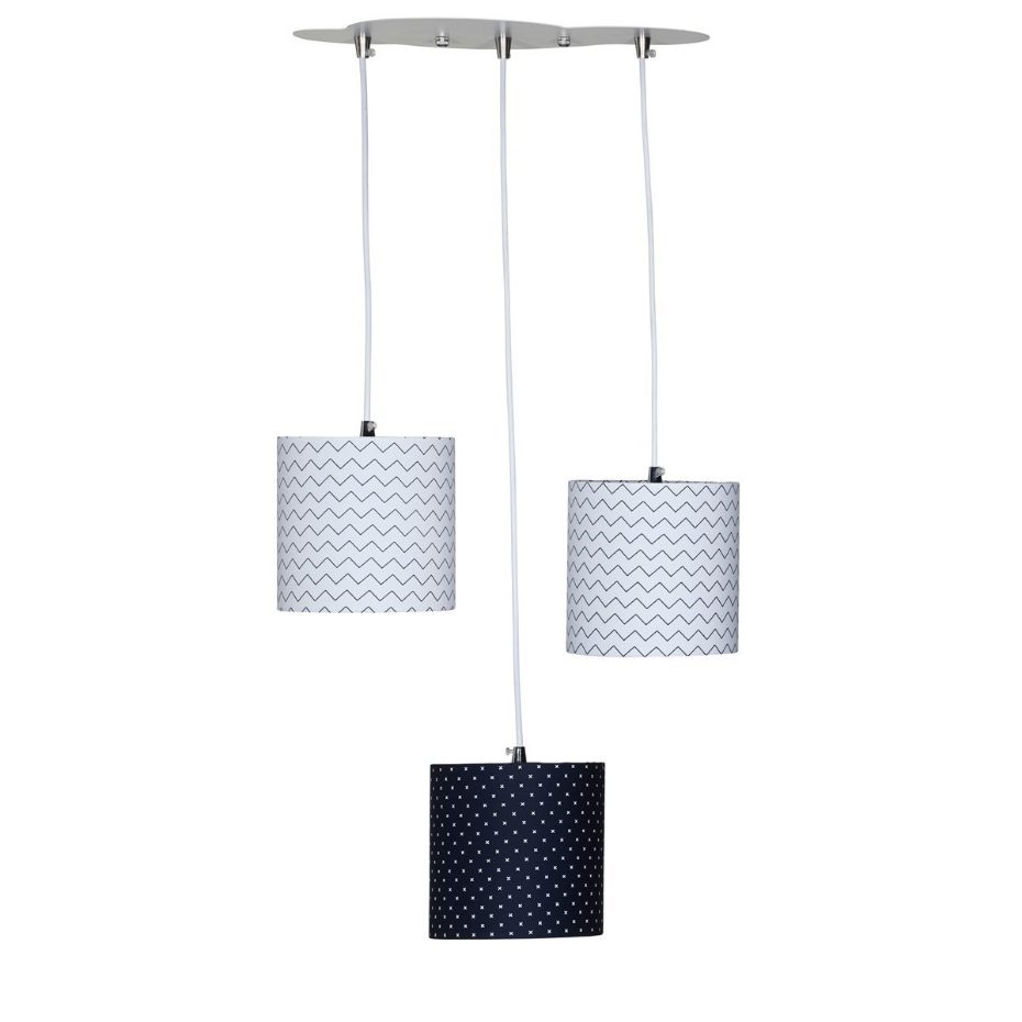 Suspension Lumineuse Trio Plafonnier en coton