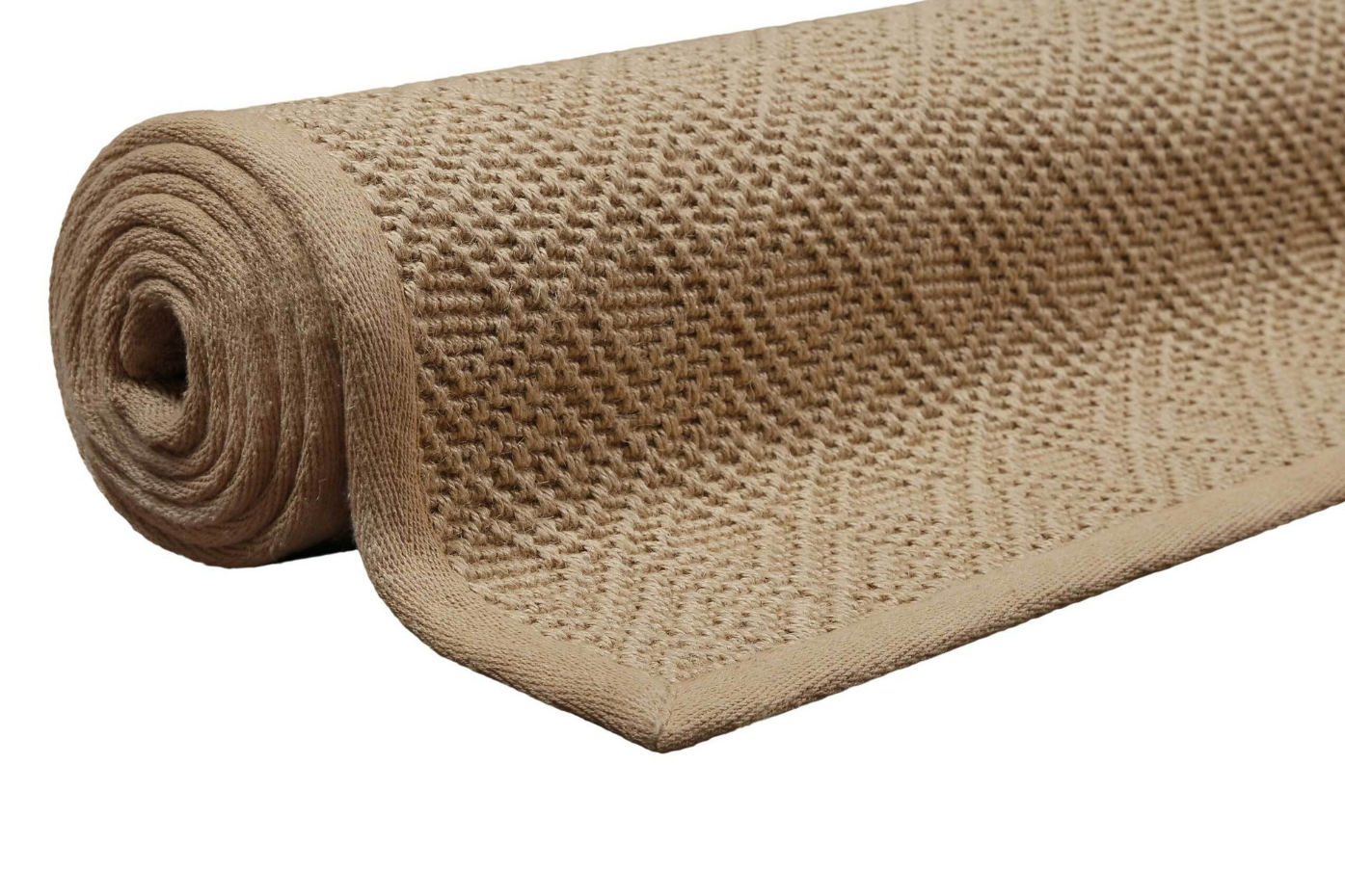 Tapis en jute, dos antidérapant ,  HUGO TWO