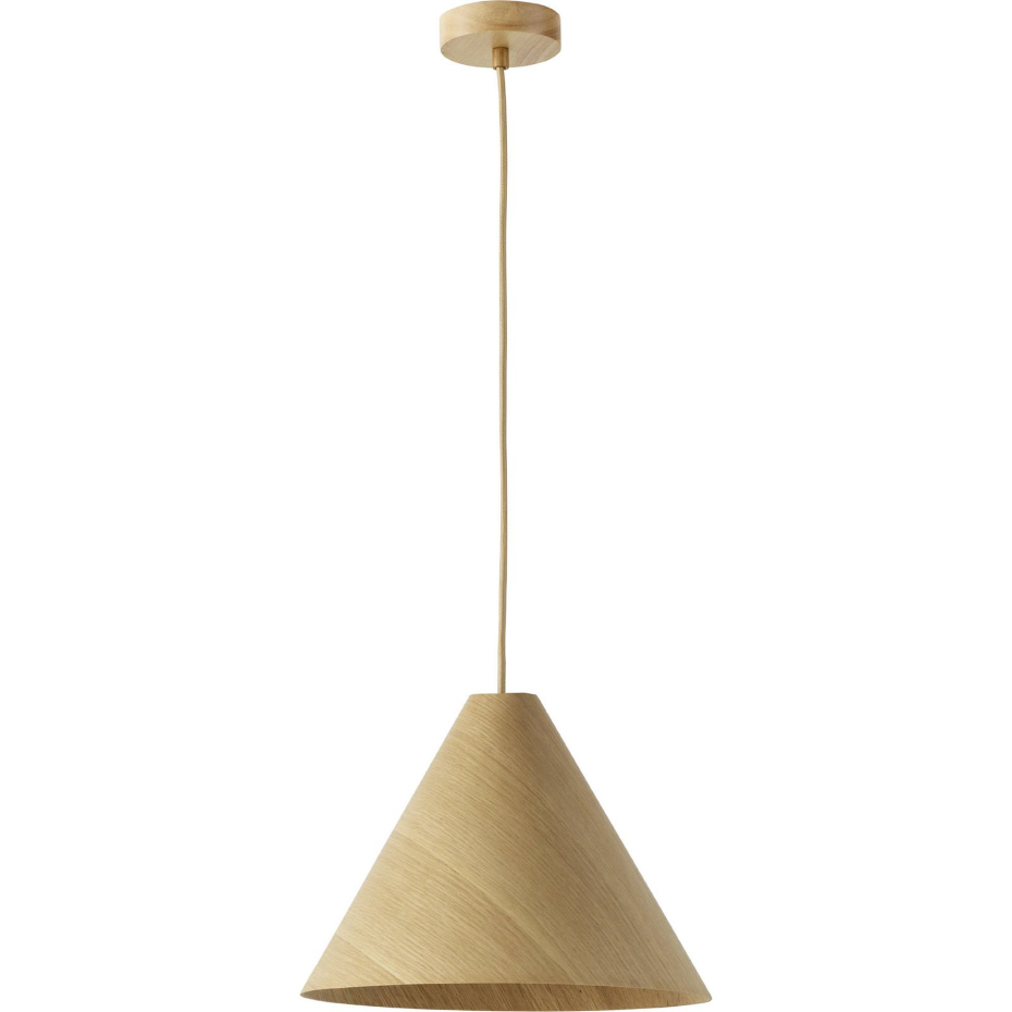 Suspension ronde en bois pour salon ou chambre