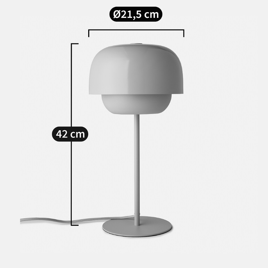 Lampe en métal fer coloré, Kinoko