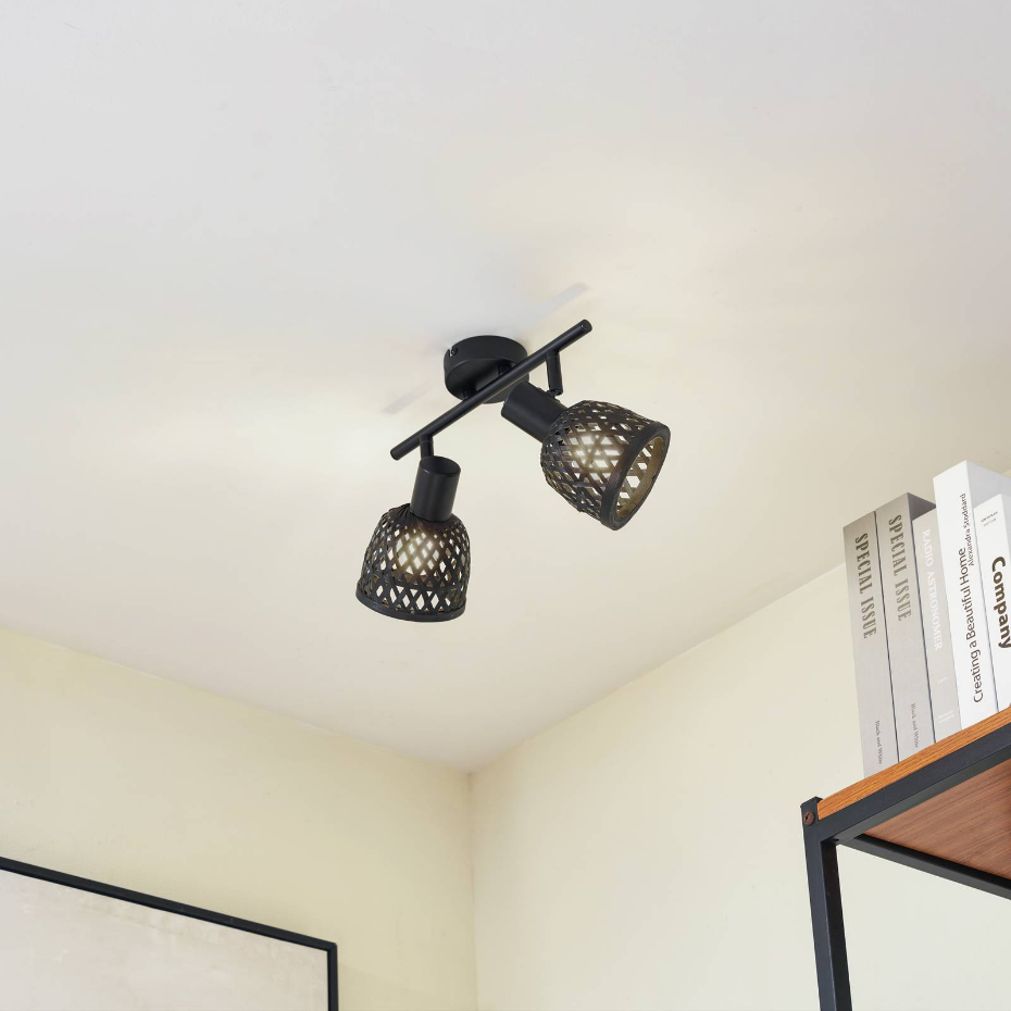 Plafonnier en bambou moderne, Eskil