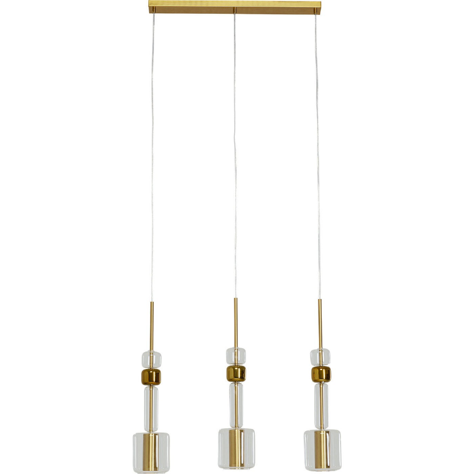 Suspension en verre et acier, CANDY BAR