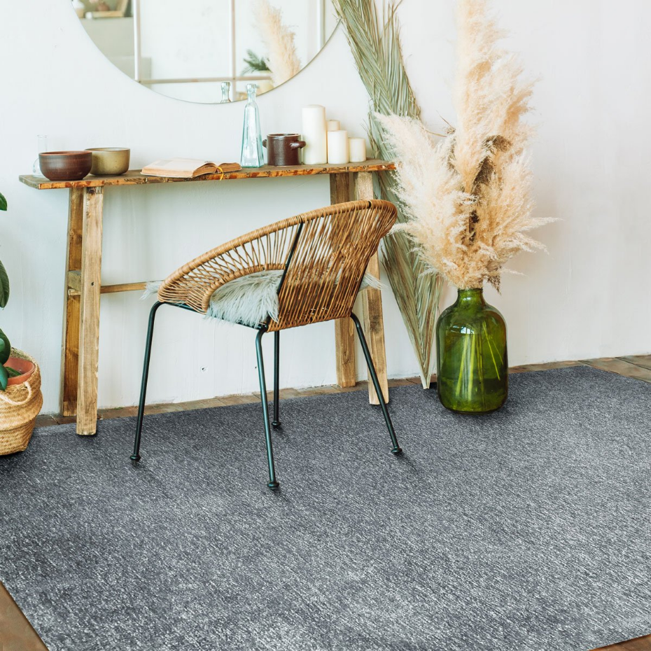 Tapis salon lumineux  rouillé SOLANCE