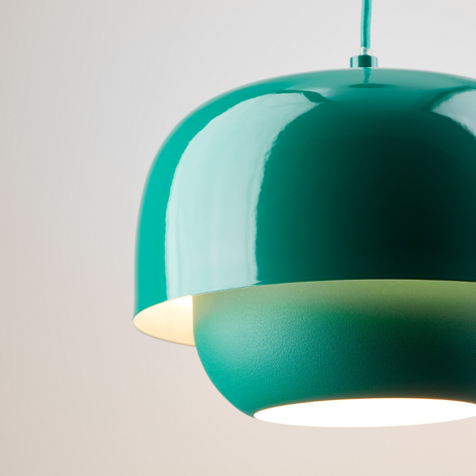 Suspension en métal fer coloré Ø21,4 cm, Kinoko
