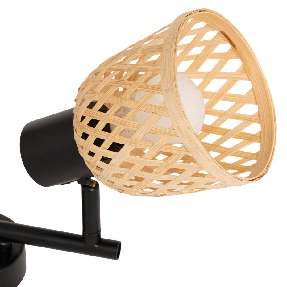 Applique 2 spots orientables bambou LIO