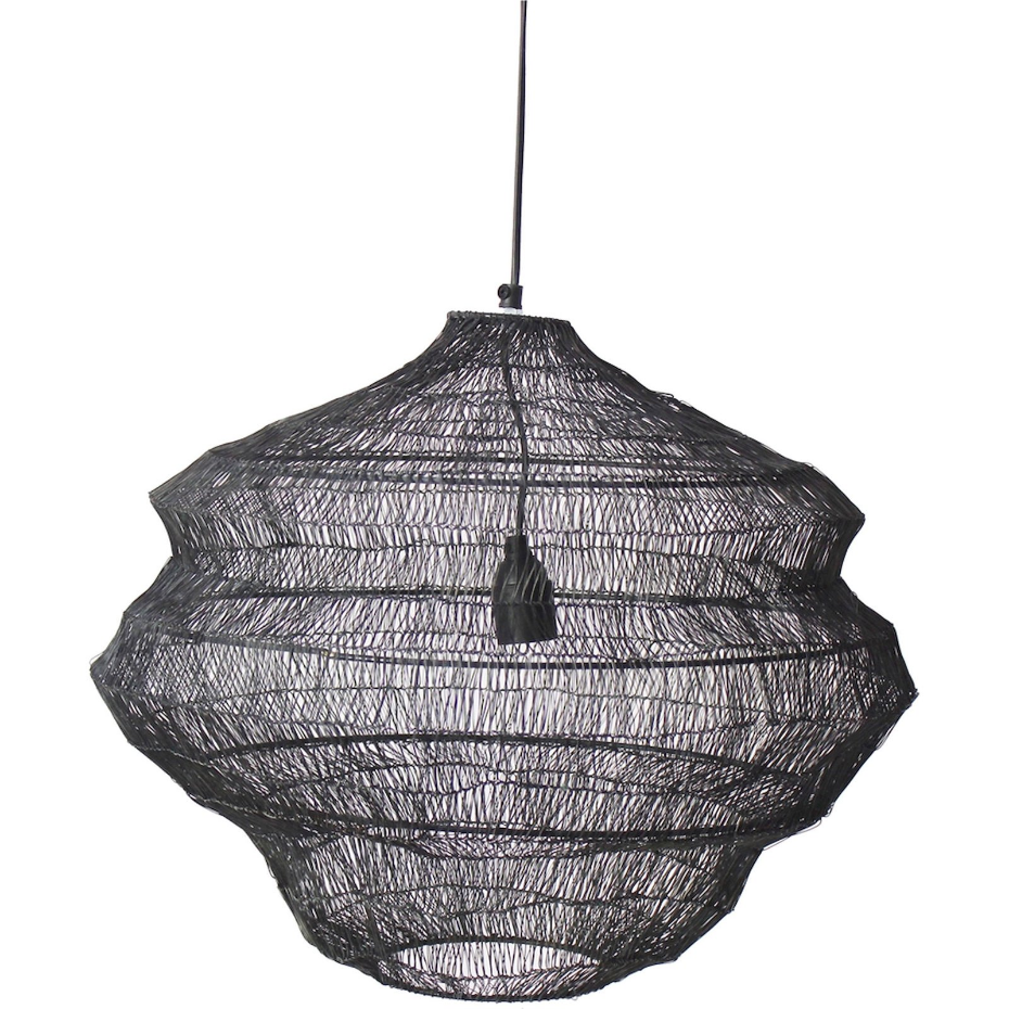Suspension grillagée en zinc style contemporain organique