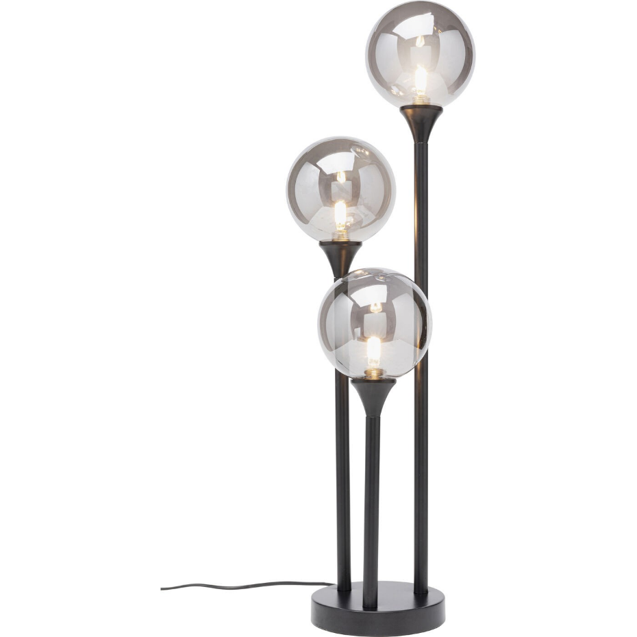 Lampadaire en verre et acier 83cm, AL CAPONE