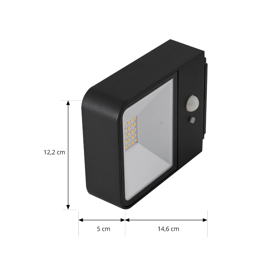 Lampe solaire extérieure en aluminiumLED