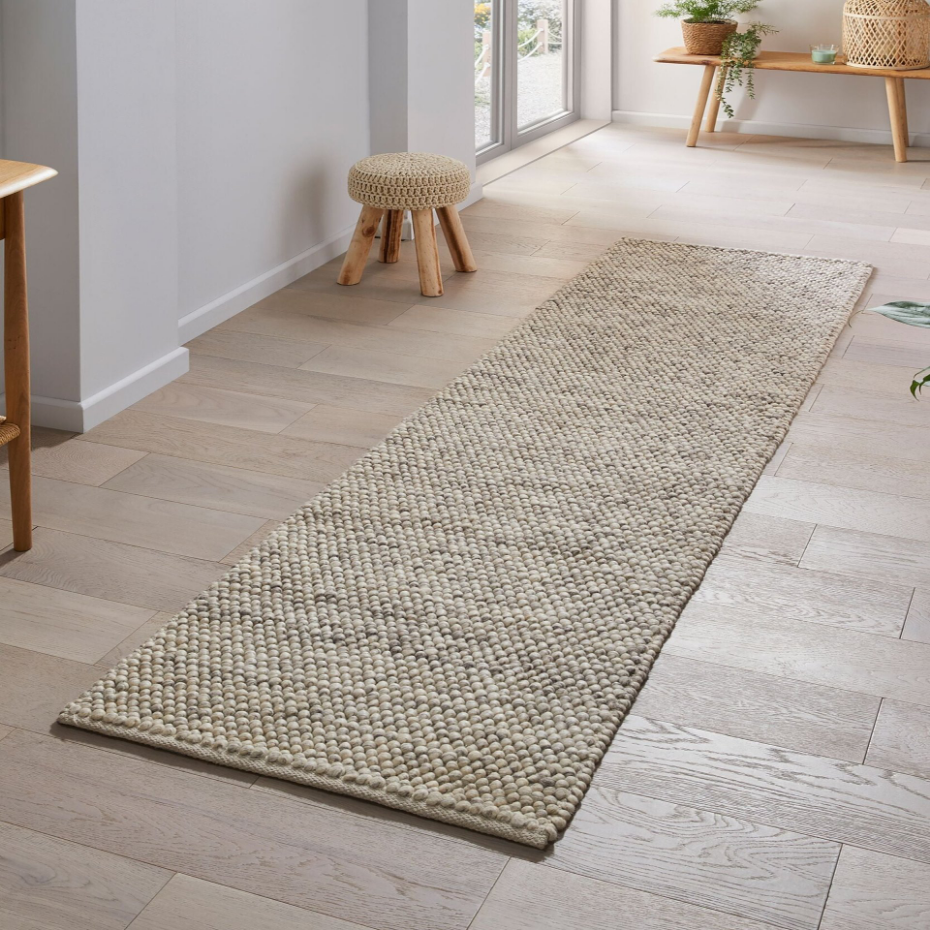 Tapis laine bouclée de couloir MINERALS
