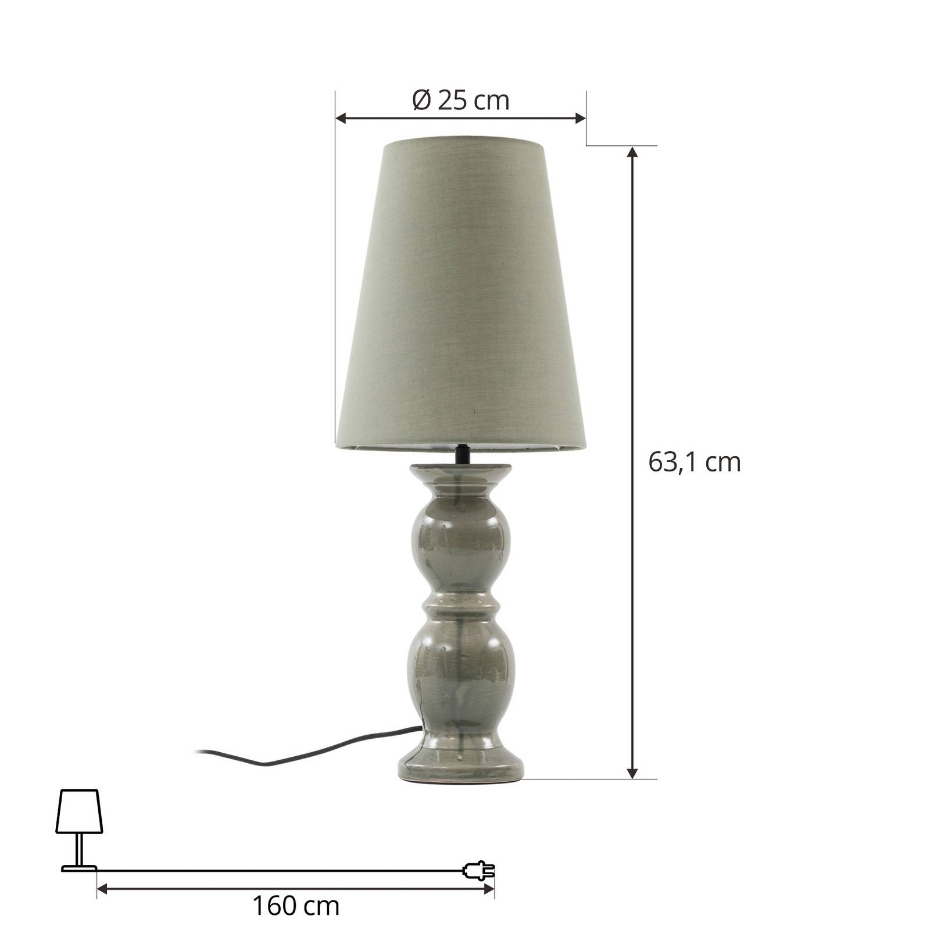 Lampe à poser en céramique design, Lyndorin