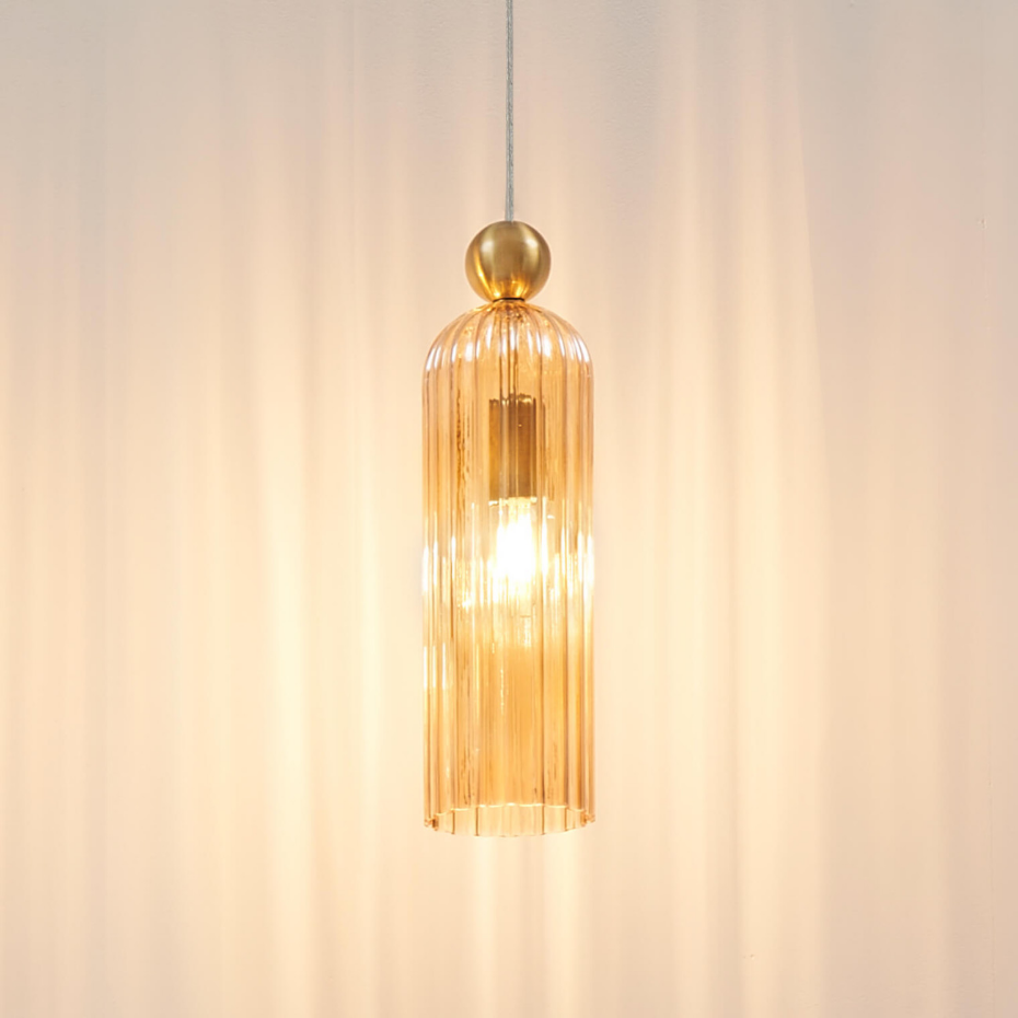 Suspension en verre cylindrique - LEONORA