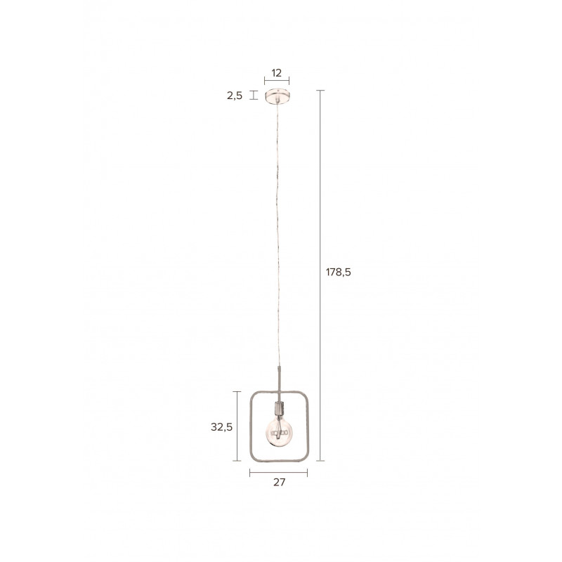 Suspension en métal design, CUBO