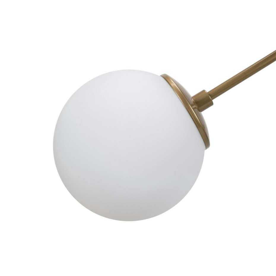 Plafonnier design 2 globes en verre SIERRE