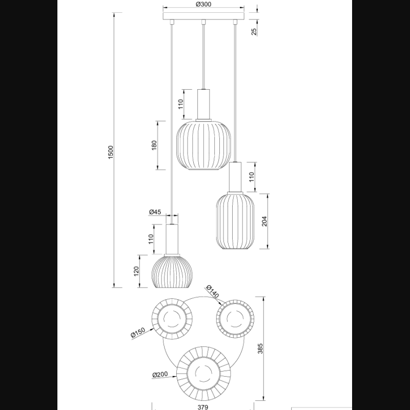 Suspension en verre design, D.V014046 , DIVA