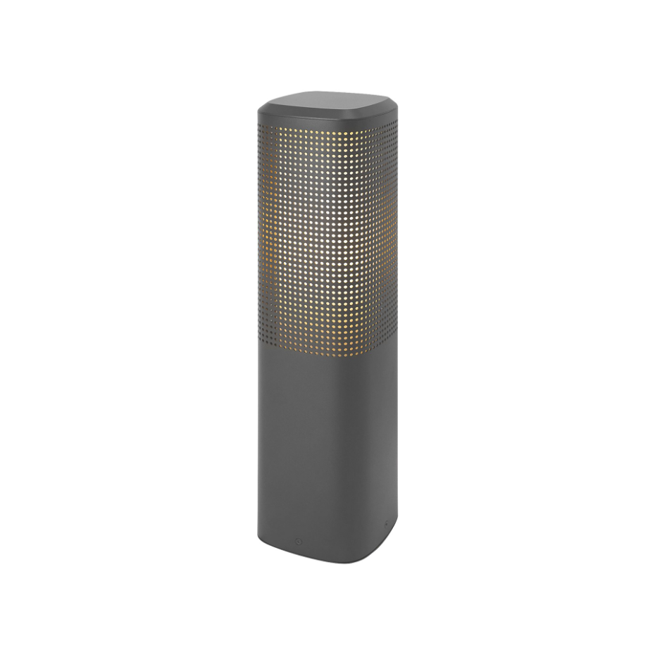 Potelet Sidara 45  Aluminium Seaside noir ,  H. 45 - IP54 - E27 /  Nordlux Extérieur