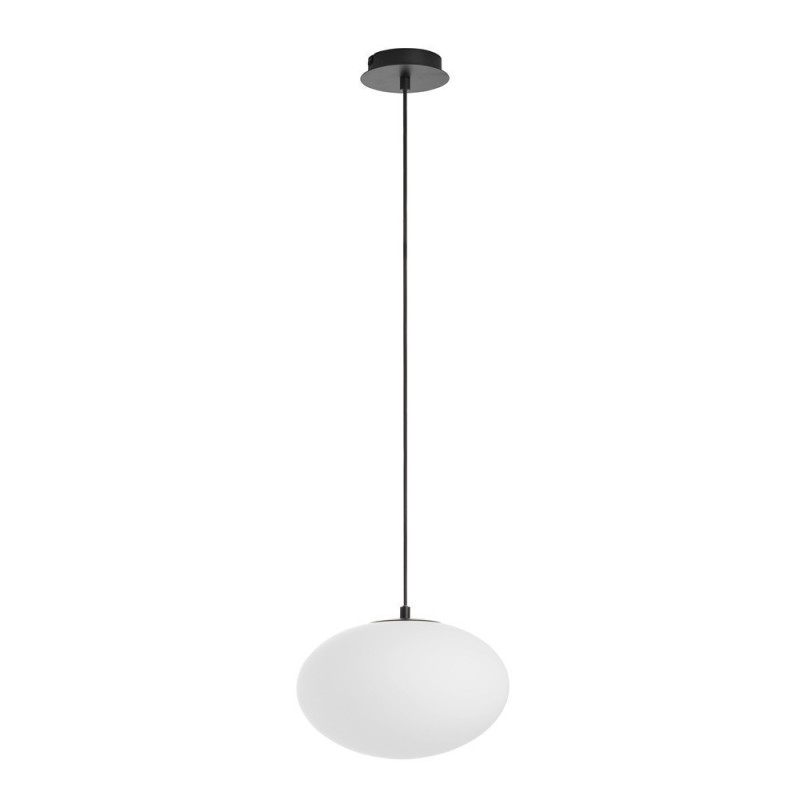 Suspension globe Press noir mat Diam.28