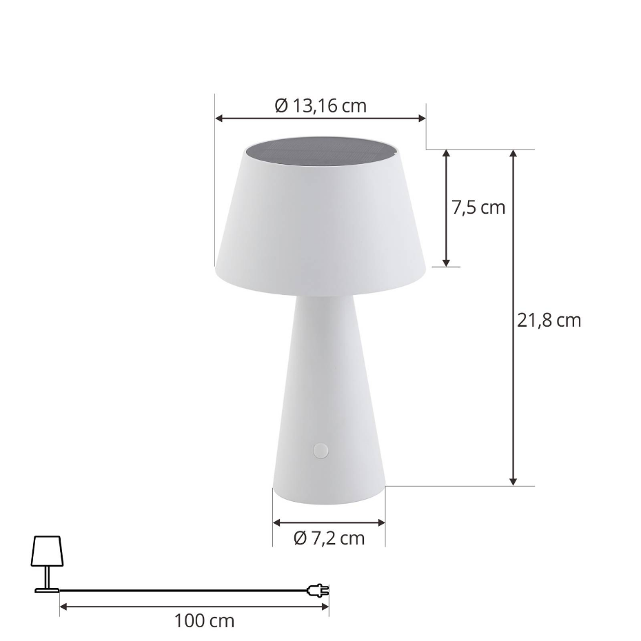 Lampe solaire  moderneLED, Lirinor