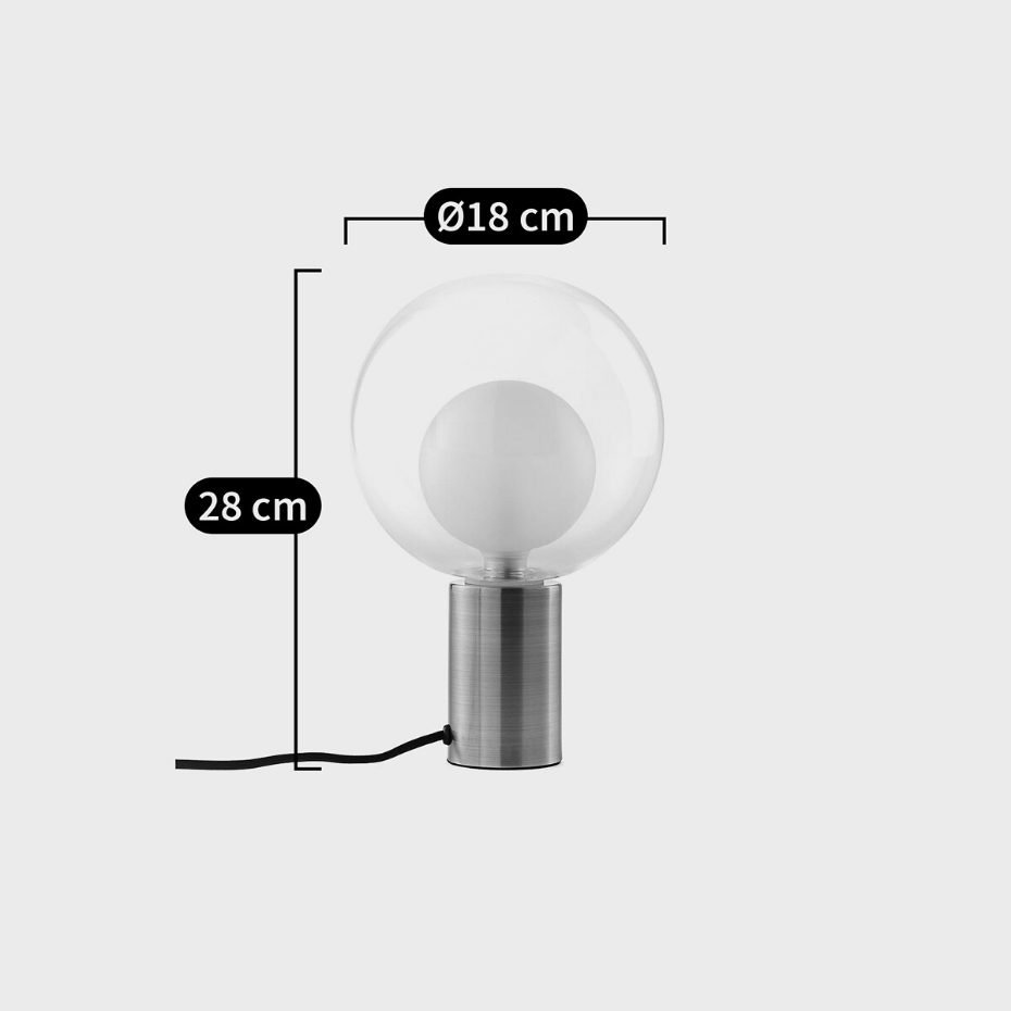 Lampe métal fer laitonné et verre, Arvin