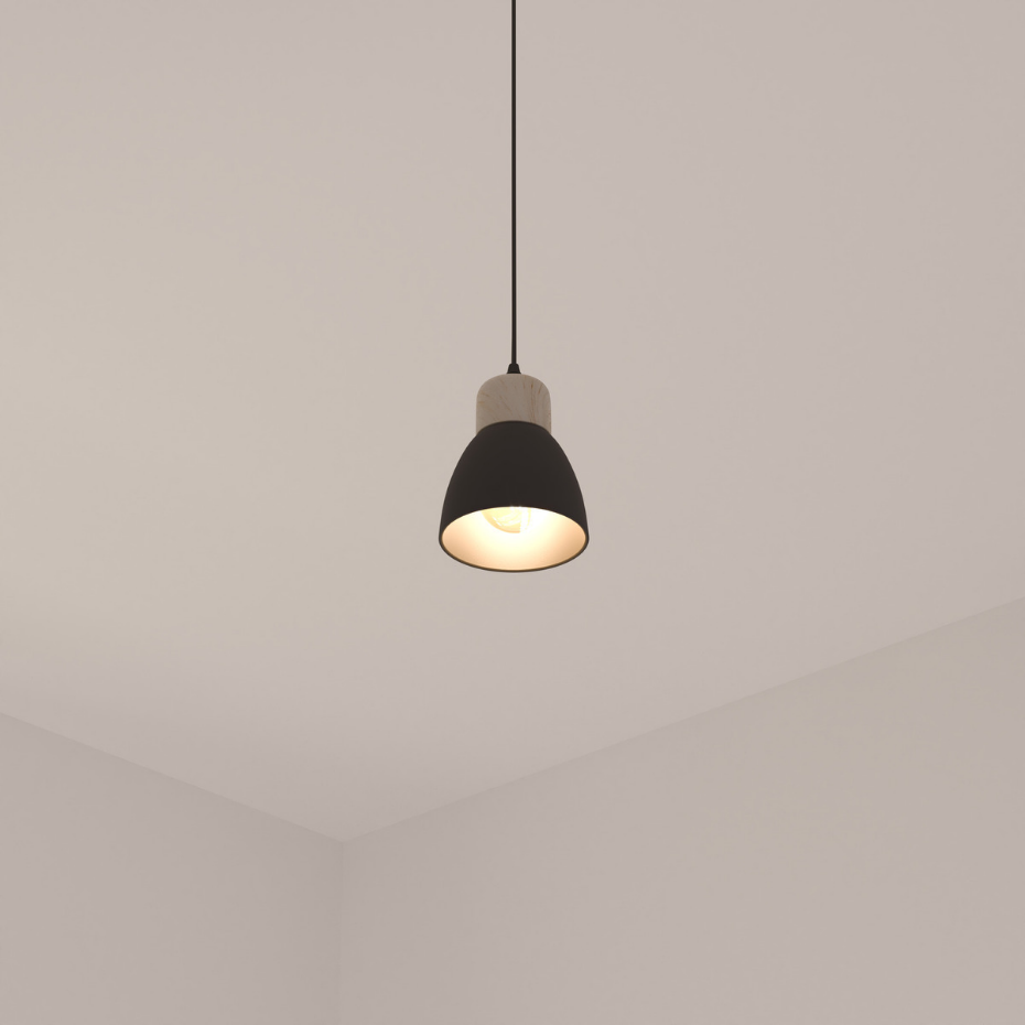 Suspension métal et bois scandinave DESY